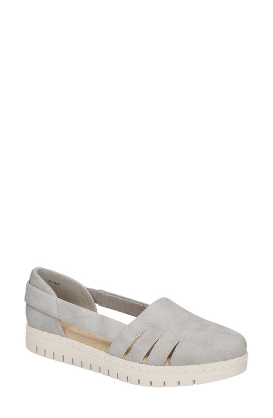 Easy Street Women's Bugsy Comfort Slip-on Flats In Grey