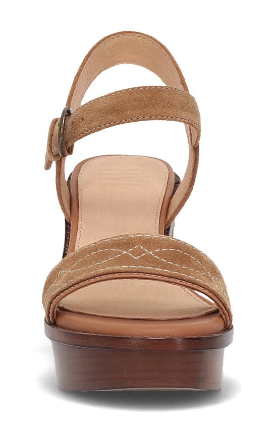 Shop Frye Pipa Platform Sandal In Almond