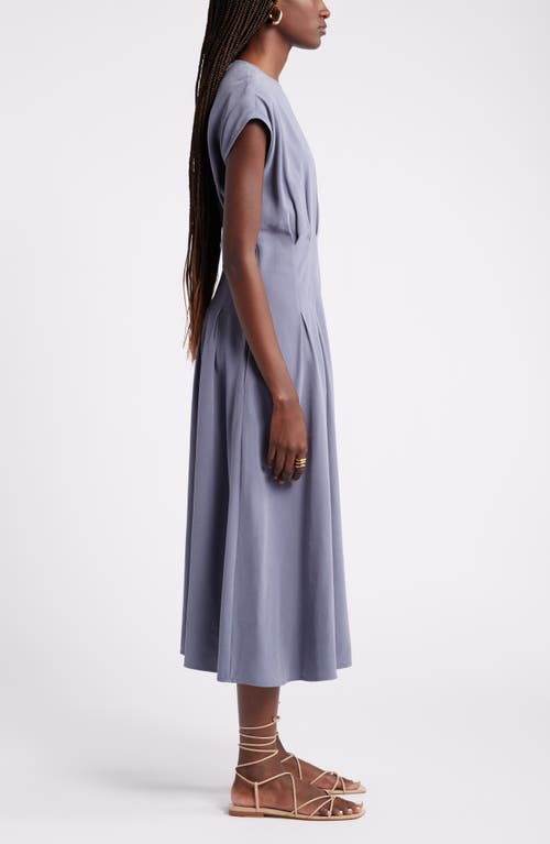 Nordstrom Pleated A-line Dress In Grey Folkstone
