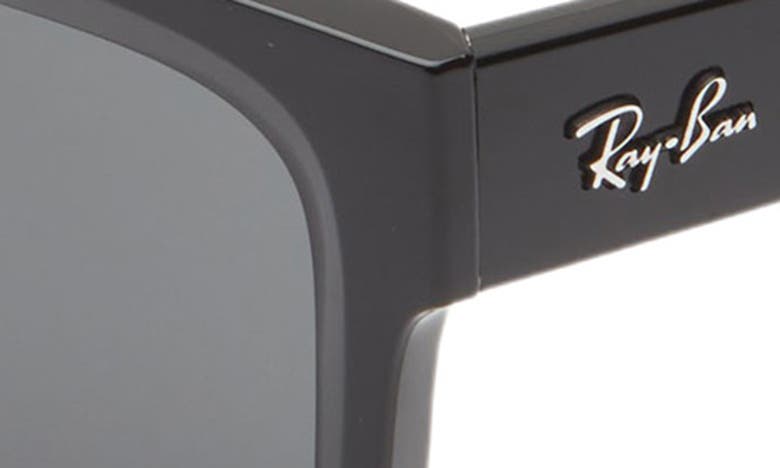 Shop Ray Ban Ray-ban Warren 57mm Rectangular Sunglasses In Dark Grey