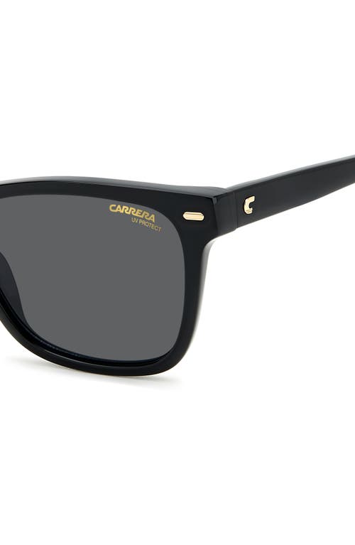 Carrera Eyewear 54mm Gradient Rectangular Sunglasses In Black/grey