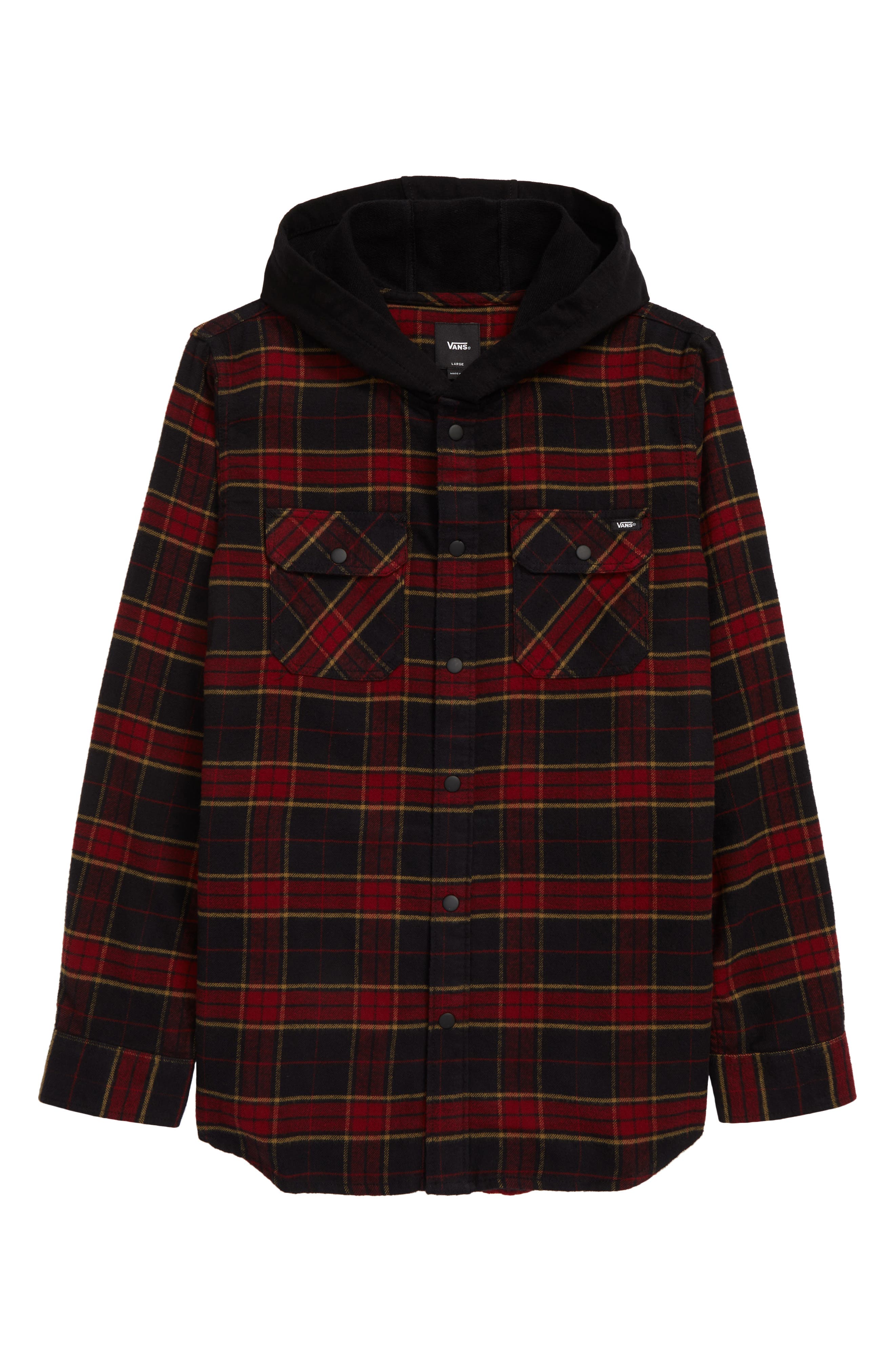 vans hooded flannel