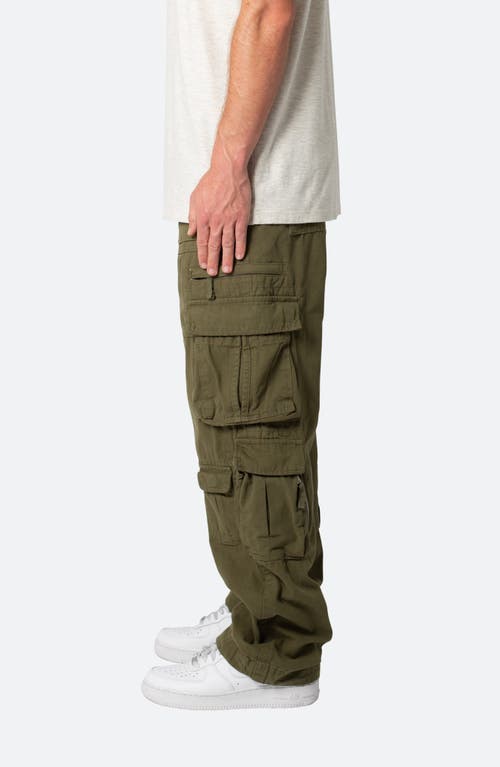 Shop Mnml Military Cargo Pants In Olive