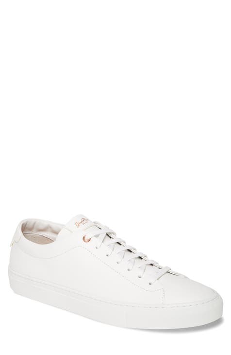 Good Man Brand Men's Lo-Top Sneakers, White, Size 9.5