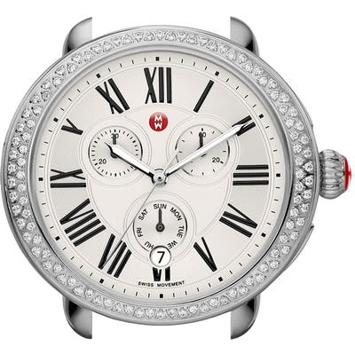 Michele Serein Diamond Gold Plated Watch Case, 40Mm X