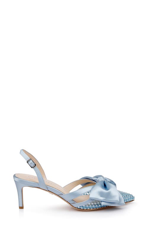 Dee Ocleppo Brazil Satin Slingback Pumps In Light Blue Satin
