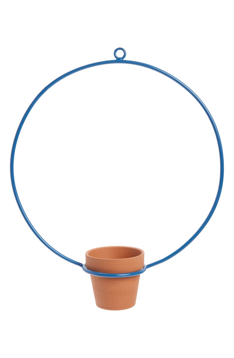 NEWMADE LA Circle Small Hanging Planter, Main, color, Blue