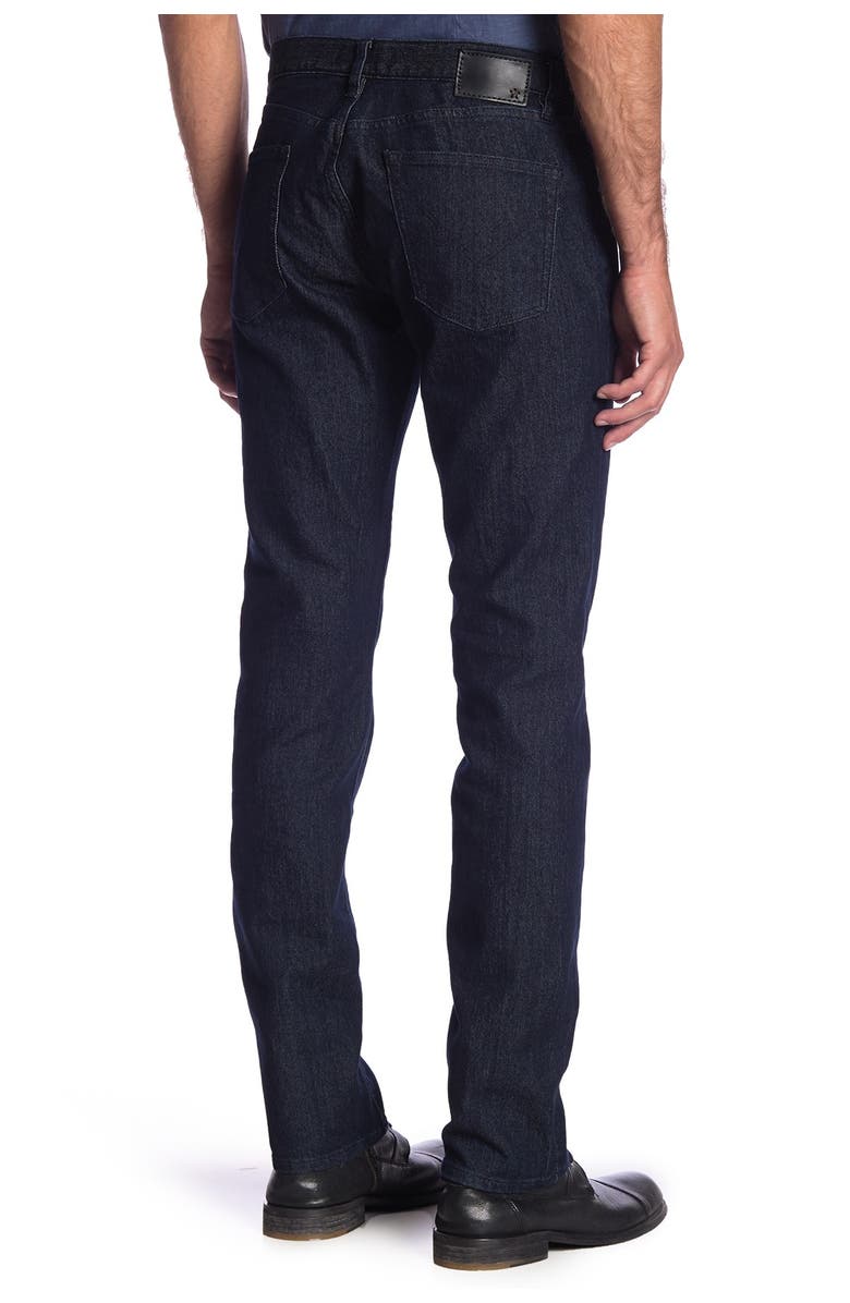 JOHN VARVATOS STAR USA Bowery Straight Leg Jeans, Main, color, DARK INDIGO