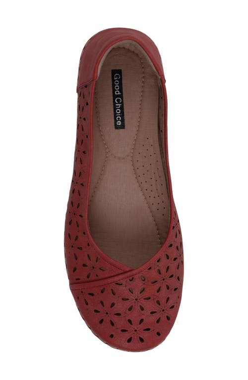 Shop Good Choice New York Nysha Flat In Red