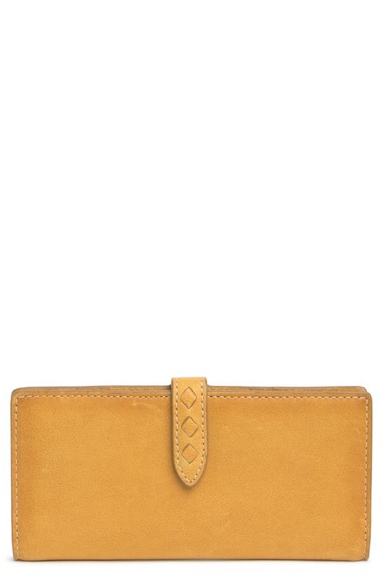 Frye Slim Reed Leather Wallet In Sunflower