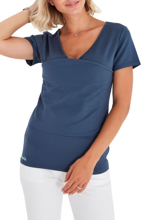 Accouchée Baby Carrier Maternity/Nursing Top in Navy Blue at Nordstrom