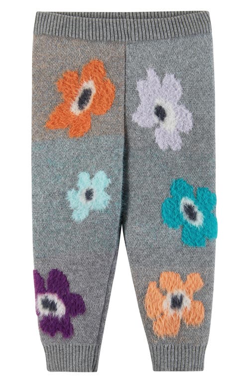 Shop Andy & Evan Floral Sweater & Pants Set In Grey Flowers