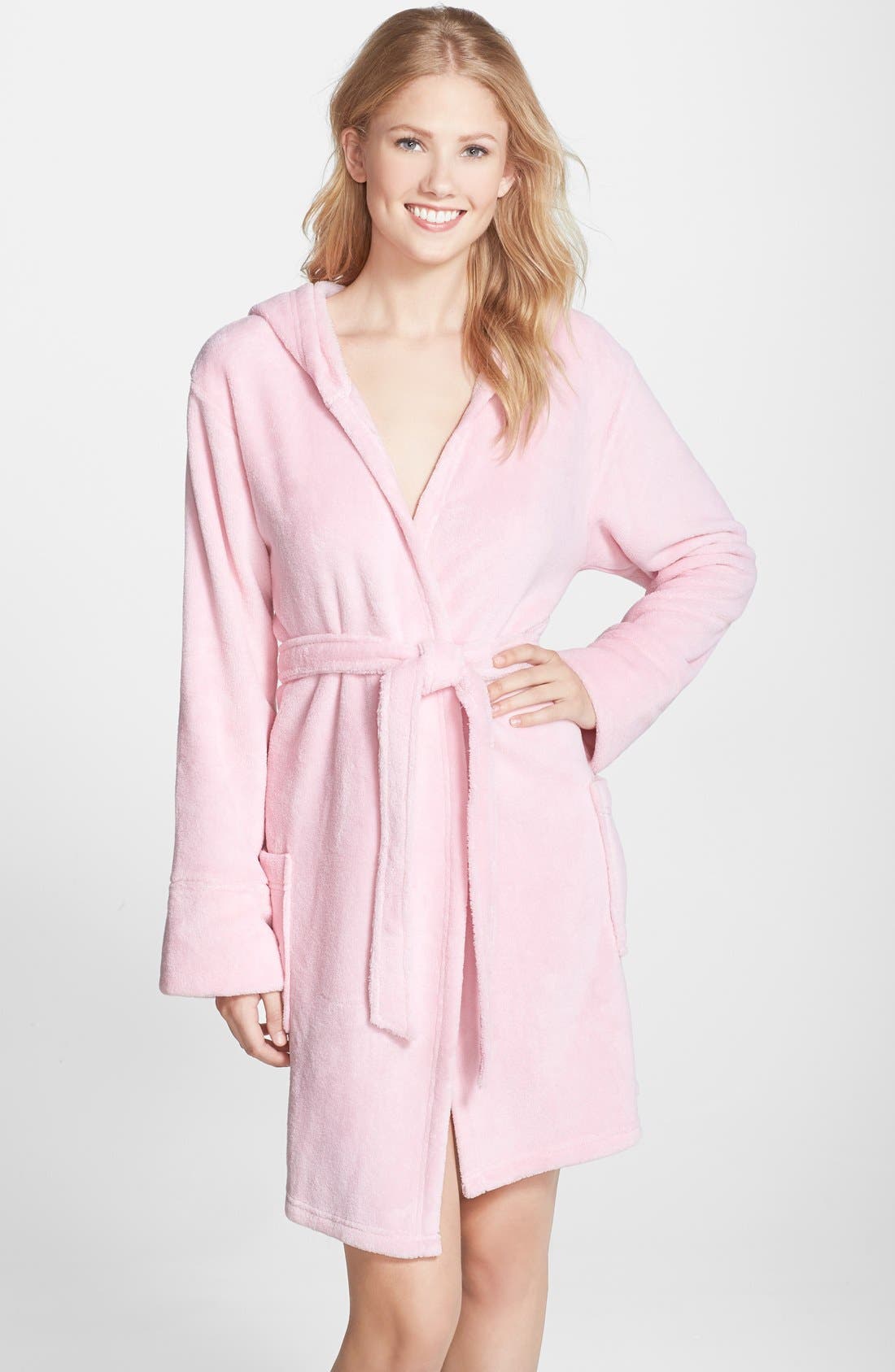 PJ Salvage 'Lily' Plush Hooded Robe Nordstrom