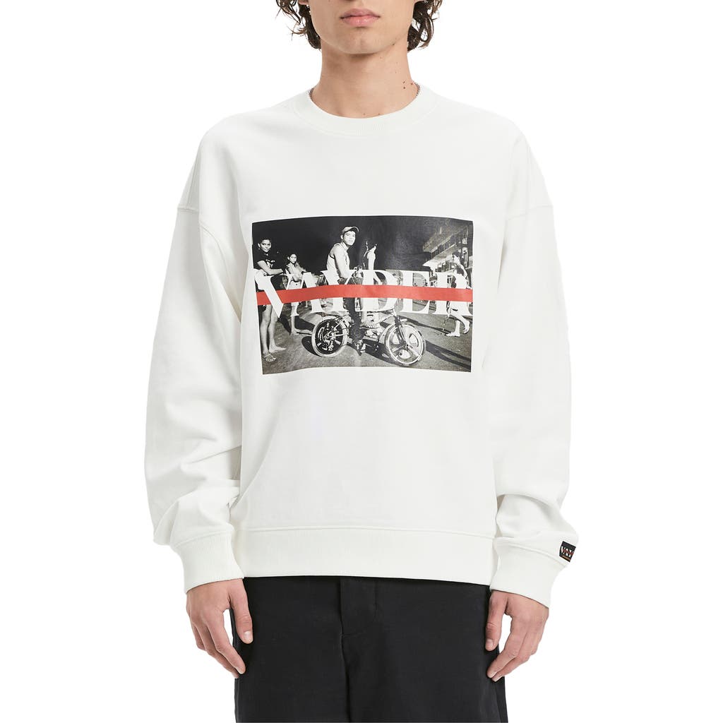 Vayder Muller Cotton Graphic Sweatshirt In White