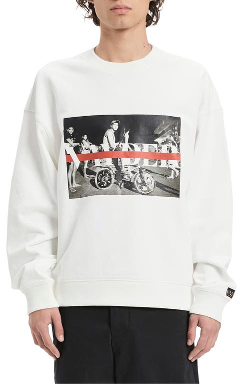 Muller Cotton Graphic Sweatshirt in Night Bike