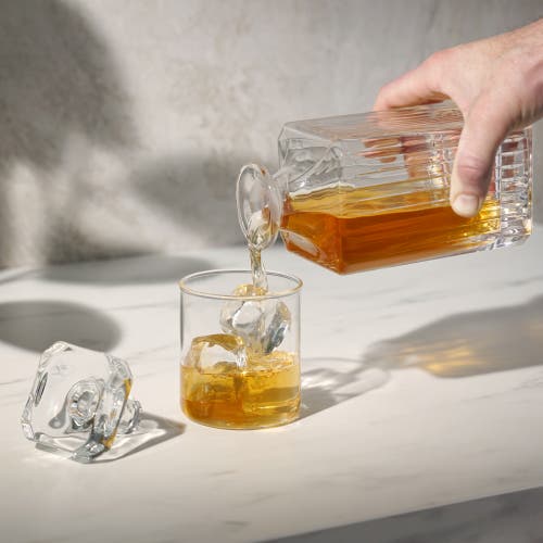 Viski Reserve Milo Crystal Liquor Decanter In Clear