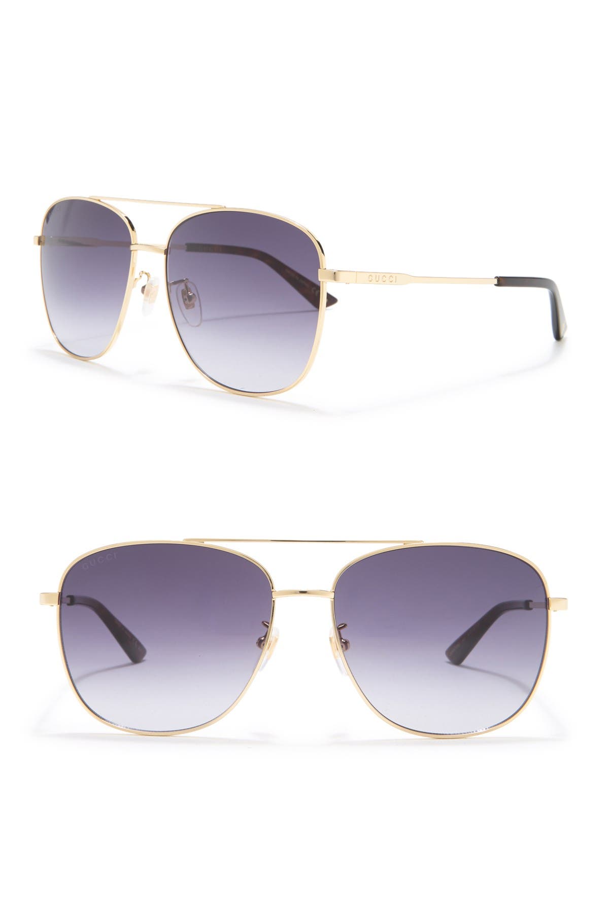 gucci 61mm square sunglasses