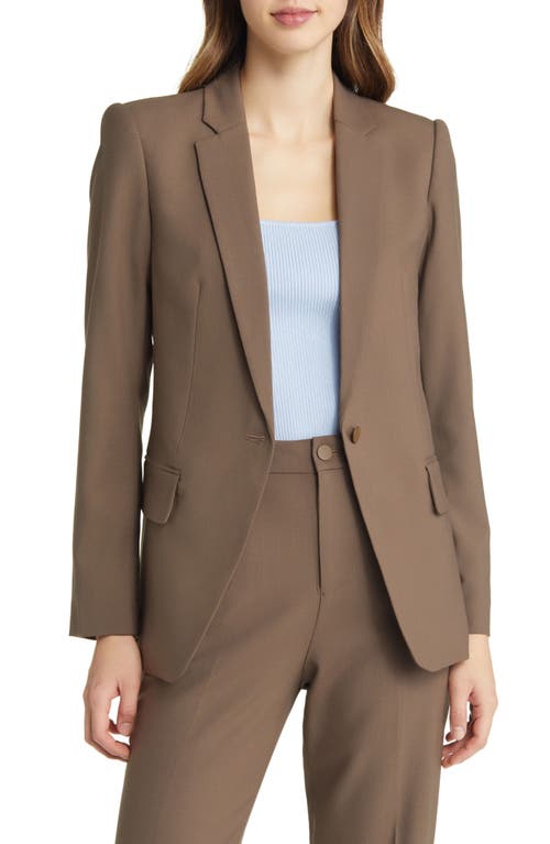 Club Monaco Borrem Wool Blend Blazer in Walnut