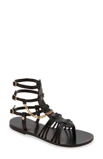 Allsaints Gelda Gladiator Sandal In Black