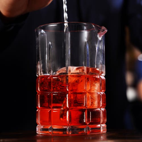 Viski Highland Crystal Mixing Glass In Clear