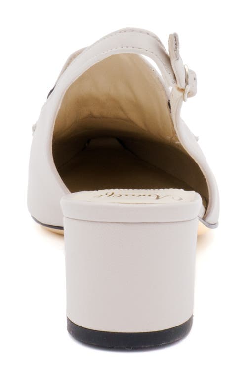 Amalfi By Rangoni Poseidone Slingback Pointed Toe Loafer Pump In Nuvola Parmasoft