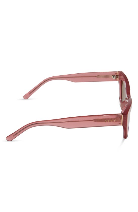 Shop Diff Katarina 51mm Cat Eye Sunglasses In Guava / Brown Gradient