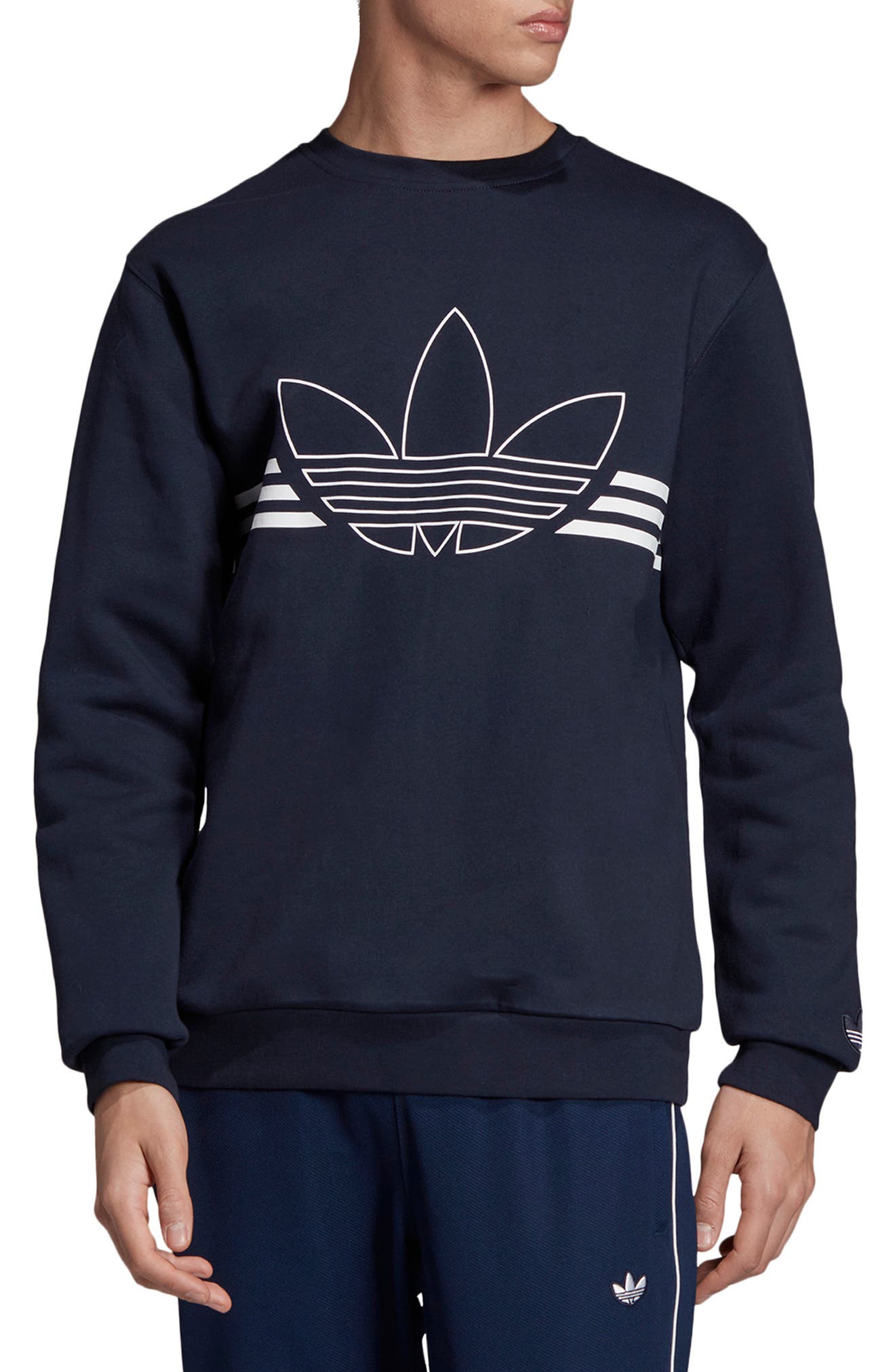 adidas trefoil fleece hoodie