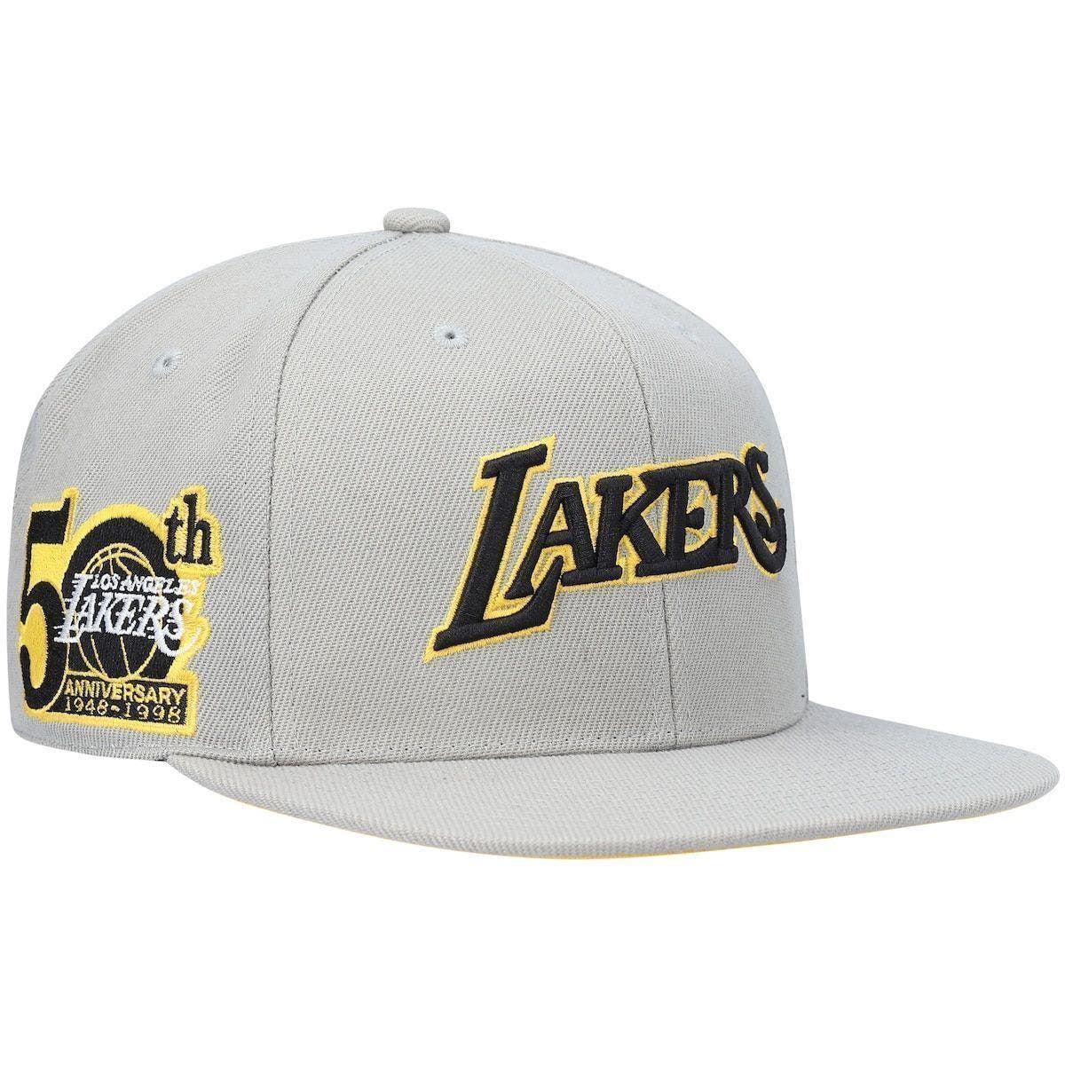 Men's Los Angeles Lakers Mitchell & Ness Purple 50th Anniversary Snapback  Hat