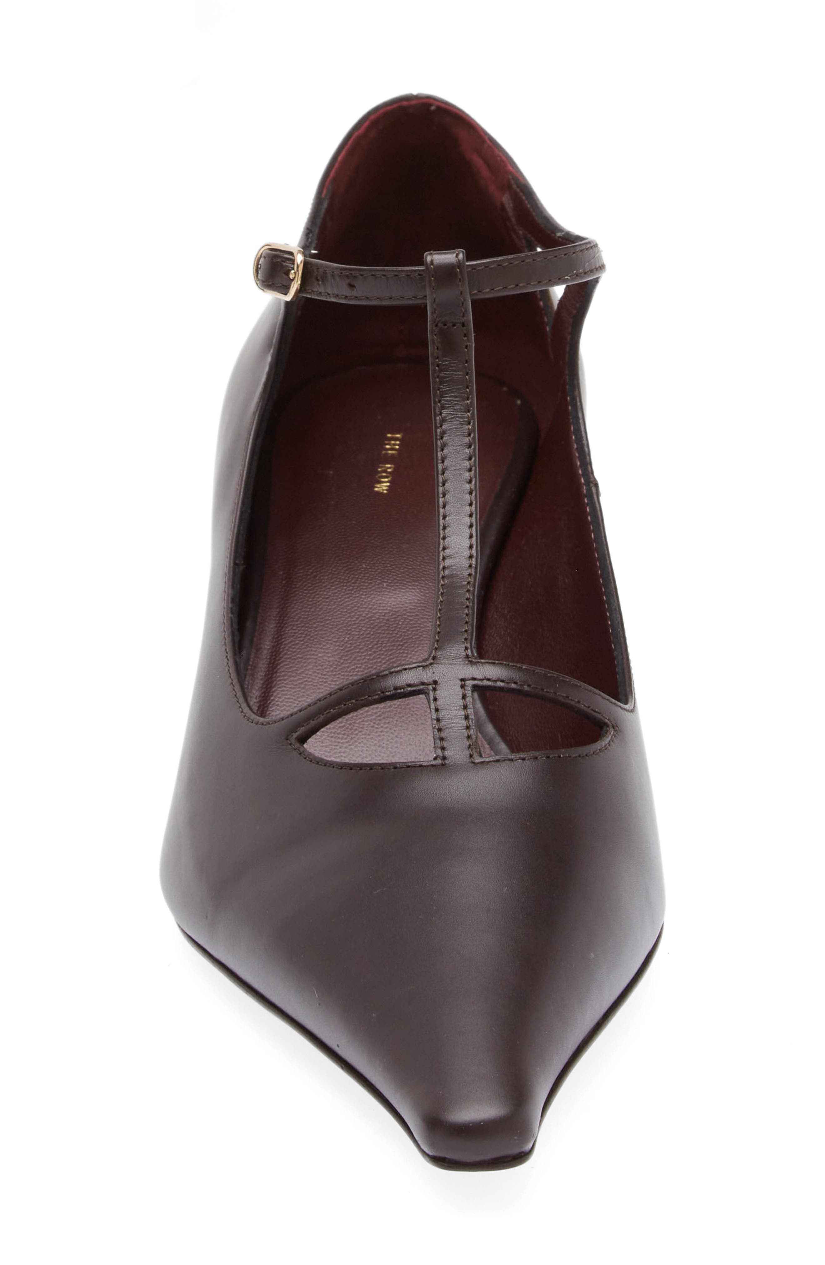 The Row Cyd Pointed Toe Pump in Dark Brown | Smart Closet