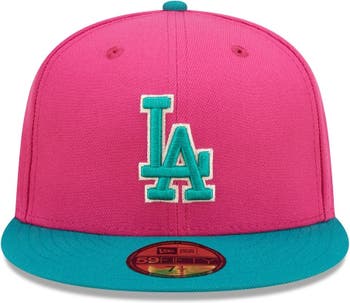 Men's Los Angeles Dodgers New Era Pink/Green Cooperstown