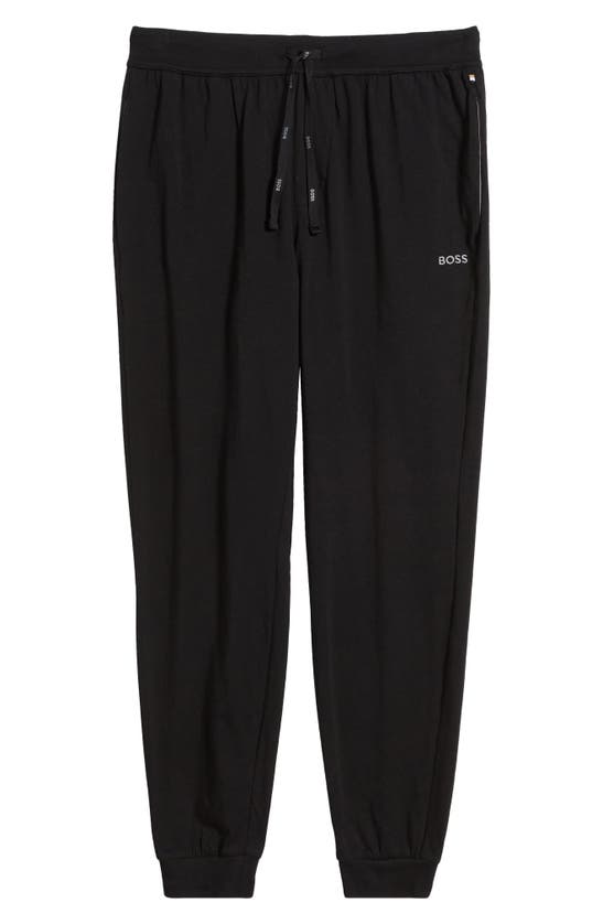 Shop Hugo Boss Boss Mix Match Pajama Joggers In Black