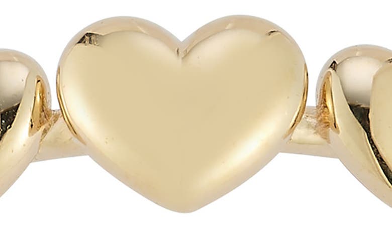 Shop Ember Fine Jewelry Triple Heart Band Ring In 14k Gold
