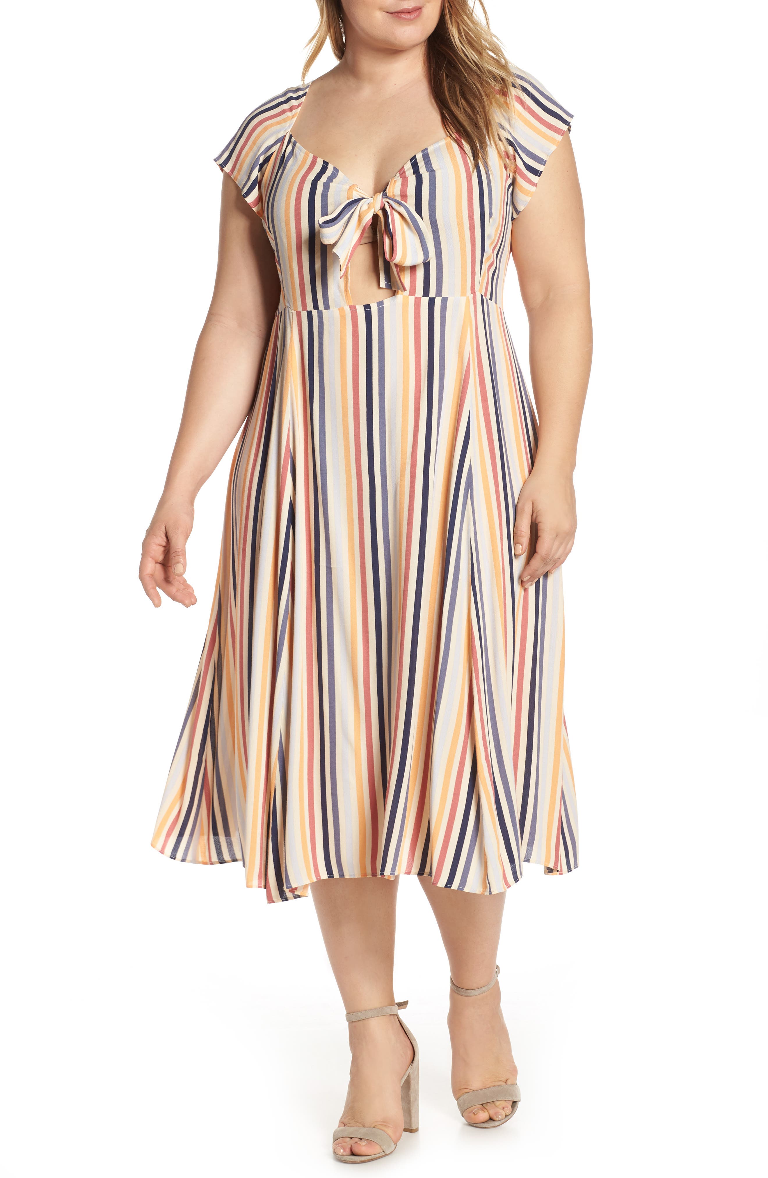Tie Front Midi Dress