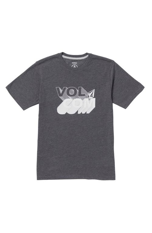 Volcom Kids' Stone Shifty Graphic T-Shirt in Black Heather