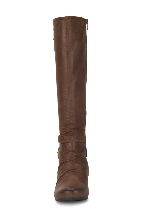 Baretraps Scarlett Tall Wedge Boot In Brush Brown