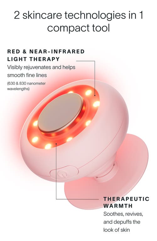 Solawave 2-in-1 Skincare Mini Led Red Light Device In Pink