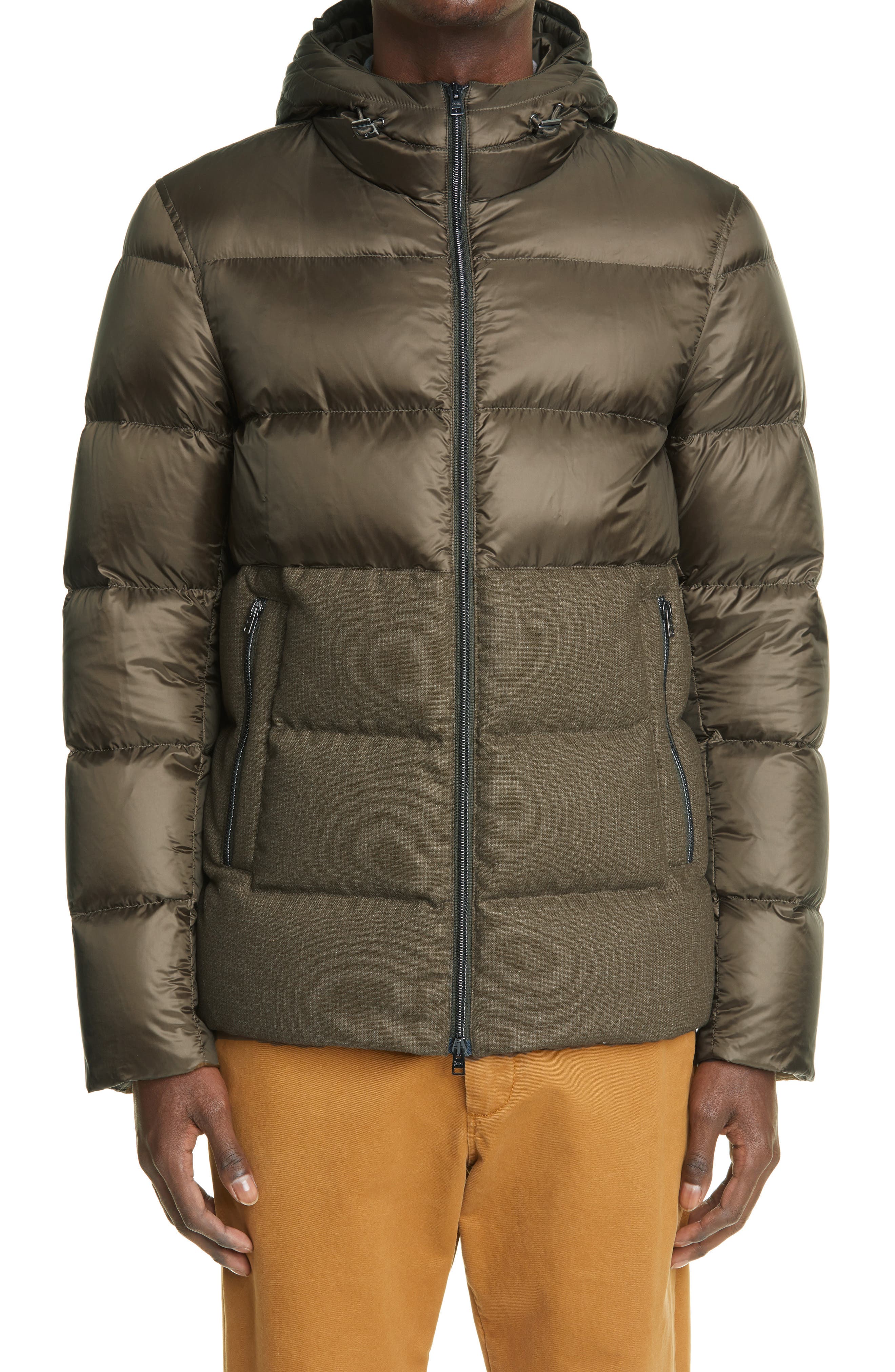 Herno Mixed Media Down Puffer Jacket 