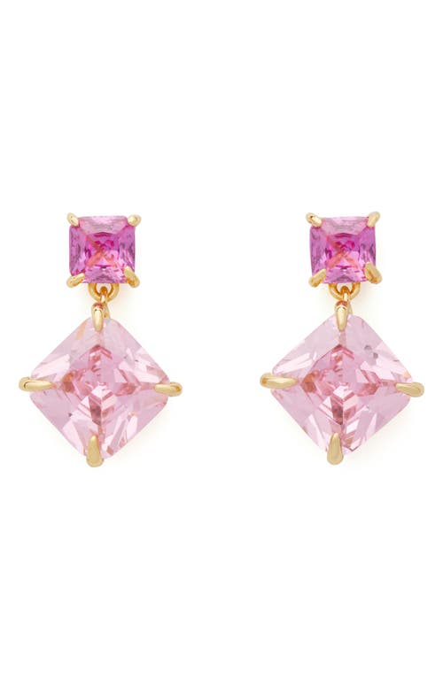 Kate Spade New York geometric drop earrings in Pink Multi at Nordstrom