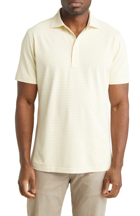 Peter Millar Crown Crafted Mood Performance Polo In Sunflower