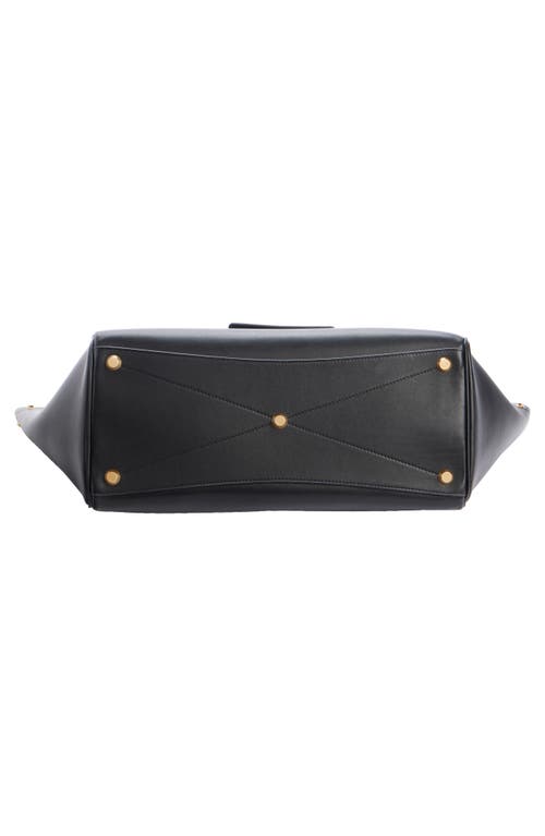 Balenciaga Medium Bel Air Calfskin Leather Tote In 1000 Black