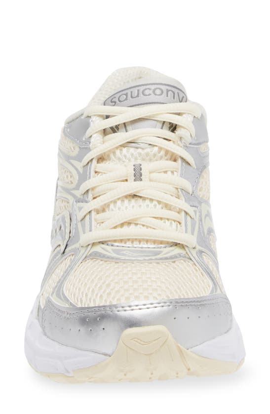 Shop Saucony Ride Millenium Sneaker In Cream/ Silver