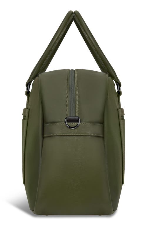 Champs Onyx Leather Duffel Bag In Khaki