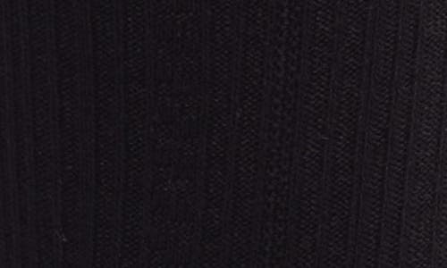 Casa Clara Bow Crew Socks In Black