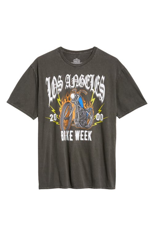 Shop Philcos Los Angeles Bike Week Graphic T-shirt In Black Pigment