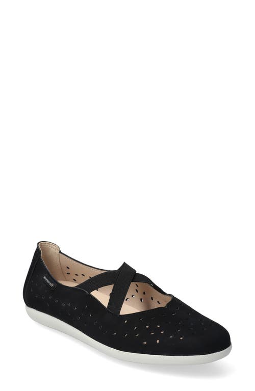 Karla Perforated Slip-On Shoe in Black