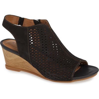 Comfortiva Skylyn Wedge Sandal- Black