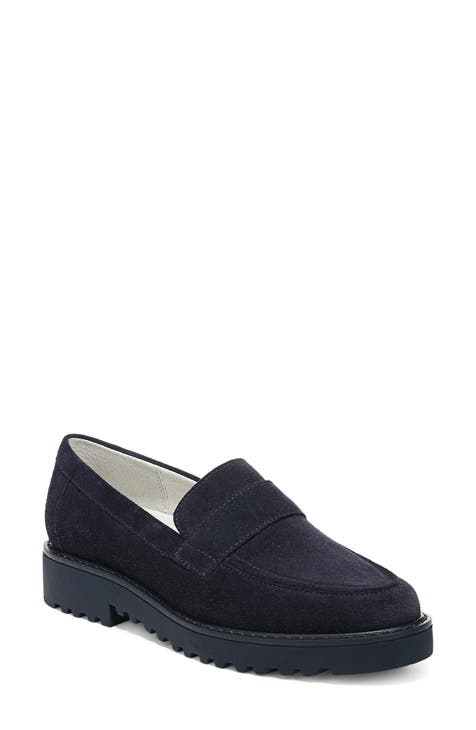 womens navy blue loafers | Nordstrom