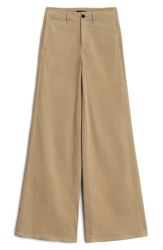 Shop Rag & Bone Sofie High Waist Wide Leg Chino Pants In Khaki