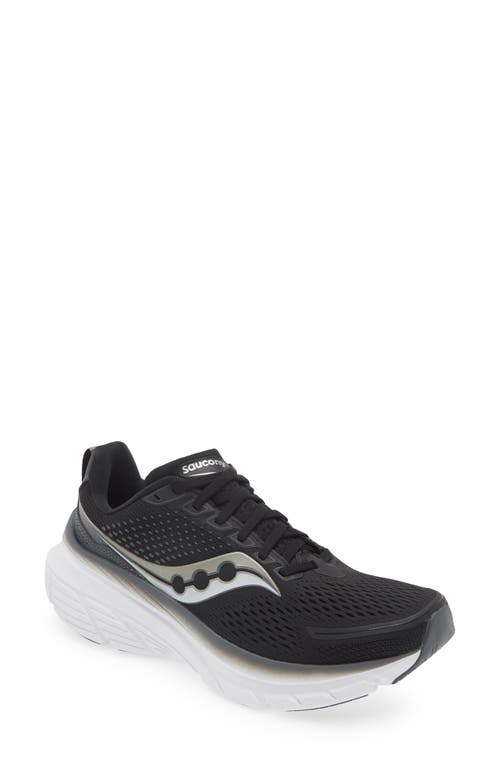 Shop Saucony Guide 17 Running Shoe In Black/shadow