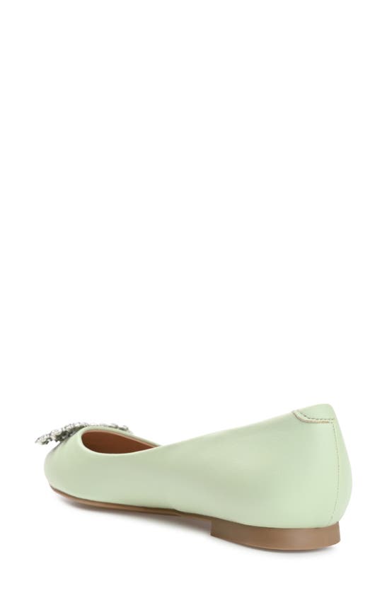 Journee Collection Journee Renzo Embellished Flat In Green